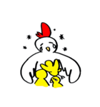 egg->chicken（個別スタンプ：38）