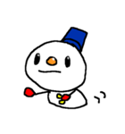 冬の雪だるまスタンプ snow man（個別スタンプ：2）