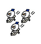 冬の雪だるまスタンプ snow man（個別スタンプ：16）