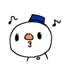 冬の雪だるまスタンプ snow man（個別スタンプ：20）