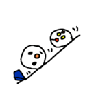 冬の雪だるまスタンプ snow man（個別スタンプ：22）