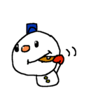 冬の雪だるまスタンプ snow man（個別スタンプ：33）