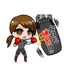 REINA女子プロレス 朱里＆真琴（個別スタンプ：13）
