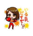 REINA女子プロレス 朱里＆真琴（個別スタンプ：16）