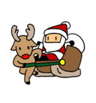 Santa and reindeer Christmas ！（個別スタンプ：3）
