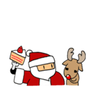 Santa and reindeer Christmas ！（個別スタンプ：5）