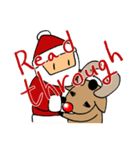 Santa and reindeer Christmas ！（個別スタンプ：6）