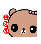 I love Lili bear（個別スタンプ：18）