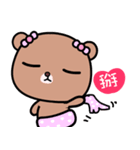 I love Lili bear（個別スタンプ：34）