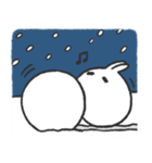 雪玉ウサギ, トムン！（個別スタンプ：30）