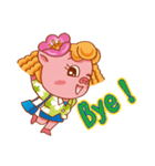 Floret Pig go to work（個別スタンプ：40）