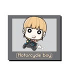 Motorcycle boy (EN)（個別スタンプ：40）