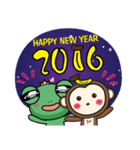 Frog Prince end of the year New Year（個別スタンプ：12）