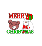メリークリスマス！クマと祝おう！（個別スタンプ：1）