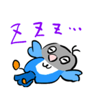 青ボタンインコスタンプ（個別スタンプ：6）