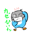 青ボタンインコスタンプ（個別スタンプ：21）