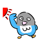 青ボタンインコスタンプ（個別スタンプ：25）