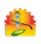 Stand Up Paddle(SUP)Life2(Xmas ＆NewYear)（個別スタンプ：16）
