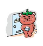 Tomato bear family（個別スタンプ：28）