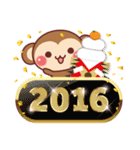 さるのお正月2016（個別スタンプ：12）