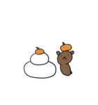 冬のチビクマ～クリスマスとお正月～（個別スタンプ：28）