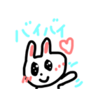 かわいいきらきらぶりっこうさちゃん（個別スタンプ：4）