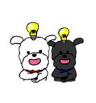 しろくろわんこ（個別スタンプ：6）
