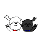 しろくろわんこ（個別スタンプ：12）