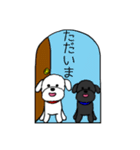 しろくろわんこ（個別スタンプ：35）