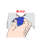 爪に顔（個別スタンプ：27）