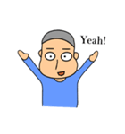 Flat Face Boy（個別スタンプ：3）