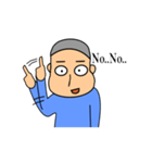 Flat Face Boy（個別スタンプ：28）