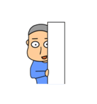 Flat Face Boy（個別スタンプ：33）