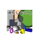 ムキムキコドモ人形（個別スタンプ：35）