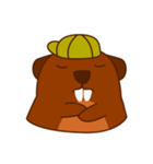 Beaver Fun Cartoon Set（個別スタンプ：13）