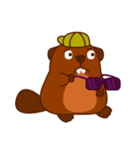 Beaver Fun Cartoon Set（個別スタンプ：25）