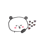 顔の色がない動物たち。（個別スタンプ：4）