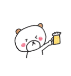 顔の色がない動物たち。（個別スタンプ：18）