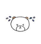 顔の色がない動物たち。（個別スタンプ：21）
