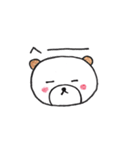 顔の色がない動物たち。（個別スタンプ：22）