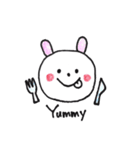 顔の色がない動物たち。（個別スタンプ：29）