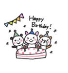 顔の色がない動物たち。（個別スタンプ：40）