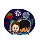 Woman- Happy new year section（個別スタンプ：9）