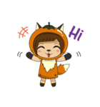 Fox sister and Monkey brother（個別スタンプ：1）