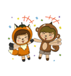 Fox sister and Monkey brother（個別スタンプ：11）