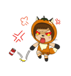 Fox sister and Monkey brother（個別スタンプ：23）