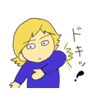 女子と緑の子（個別スタンプ：9）