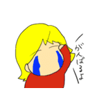 女子と緑の子（個別スタンプ：32）