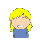 女子と緑の子（個別スタンプ：39）