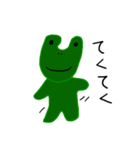 緑の子とピンクの子（個別スタンプ：1）